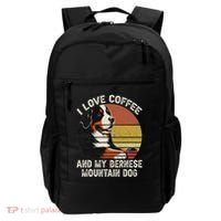 I Love Coffee And My Bernese Dog Berner Mountain Backpack thumb 0