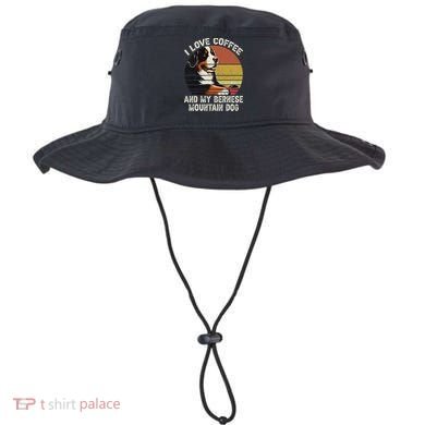 I Love Coffee And My Bernese Dog Berner Mountain Bucket Hat