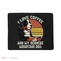 I Love Coffee And My Bernese Dog Berner Mountain Mousepad thumb 0