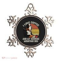 I Love Coffee And My Bernese Dog Berner Mountain Ornament thumb 0