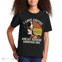 I Love Coffee And My Bernese Dog Berner Mountain Kids T-Shirt thumb 2