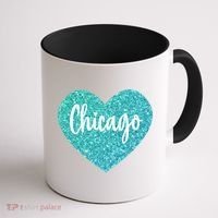 I Love Chicago Usa Heart Meaningful Gift Coffee Mug thumb 1