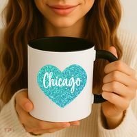 I Love Chicago Usa Heart Meaningful Gift Coffee Mug thumb 3