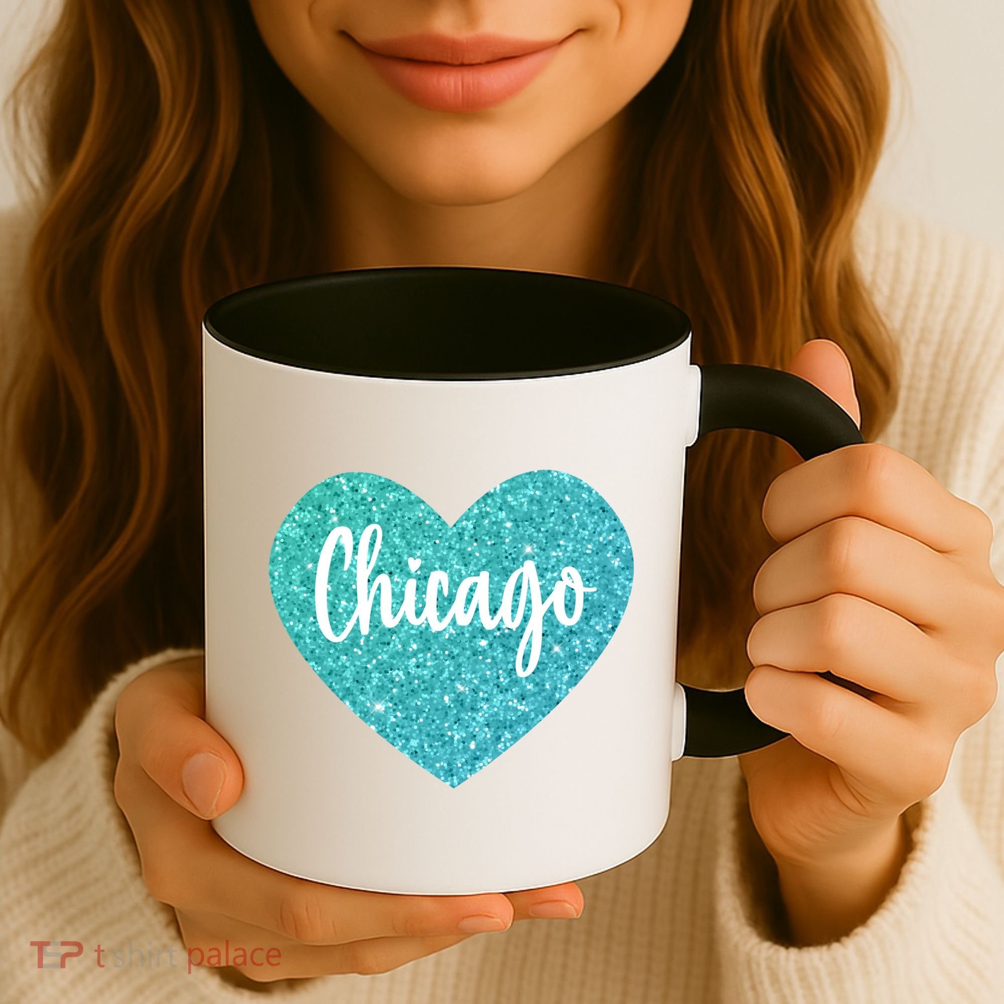 I Love Chicago Usa Heart Meaningful Gift Coffee Mug