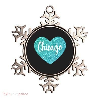 I Love Chicago Usa Heart Meaningful Gift Ornament