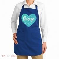 I Love Chicago Usa Heart Meaningful Gift Apron thumb 2