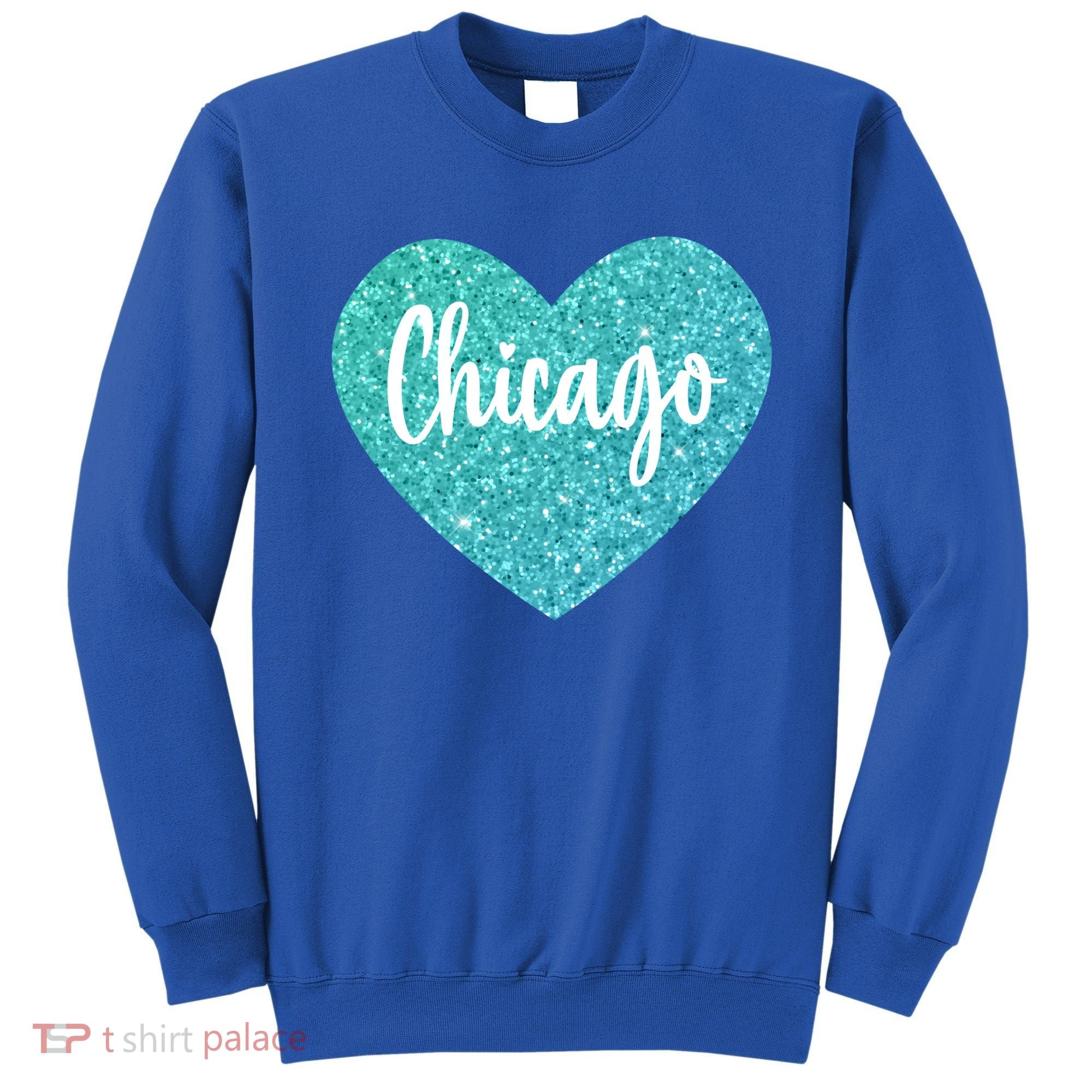 I Love Chicago Usa Heart Meaningful Gift Sweatshirt