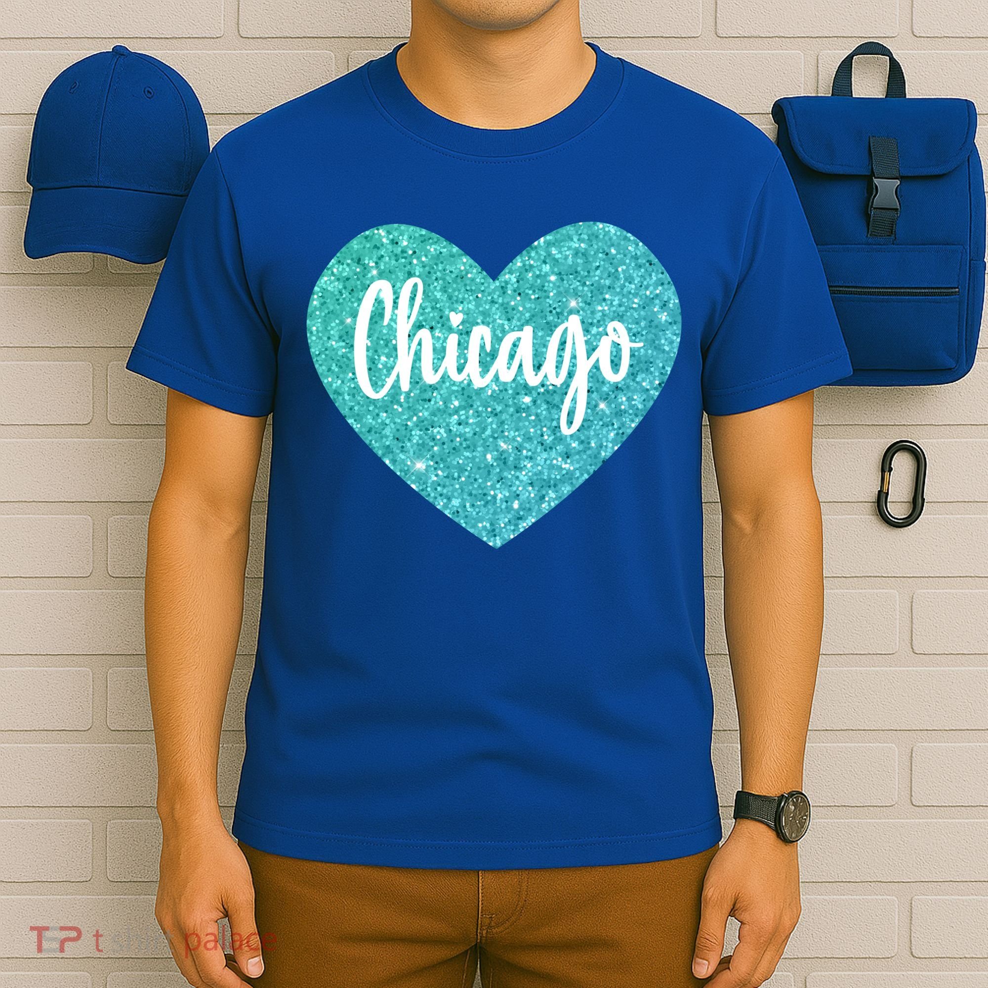 I Love Chicago Usa Heart Meaningful Gift T-Shirt