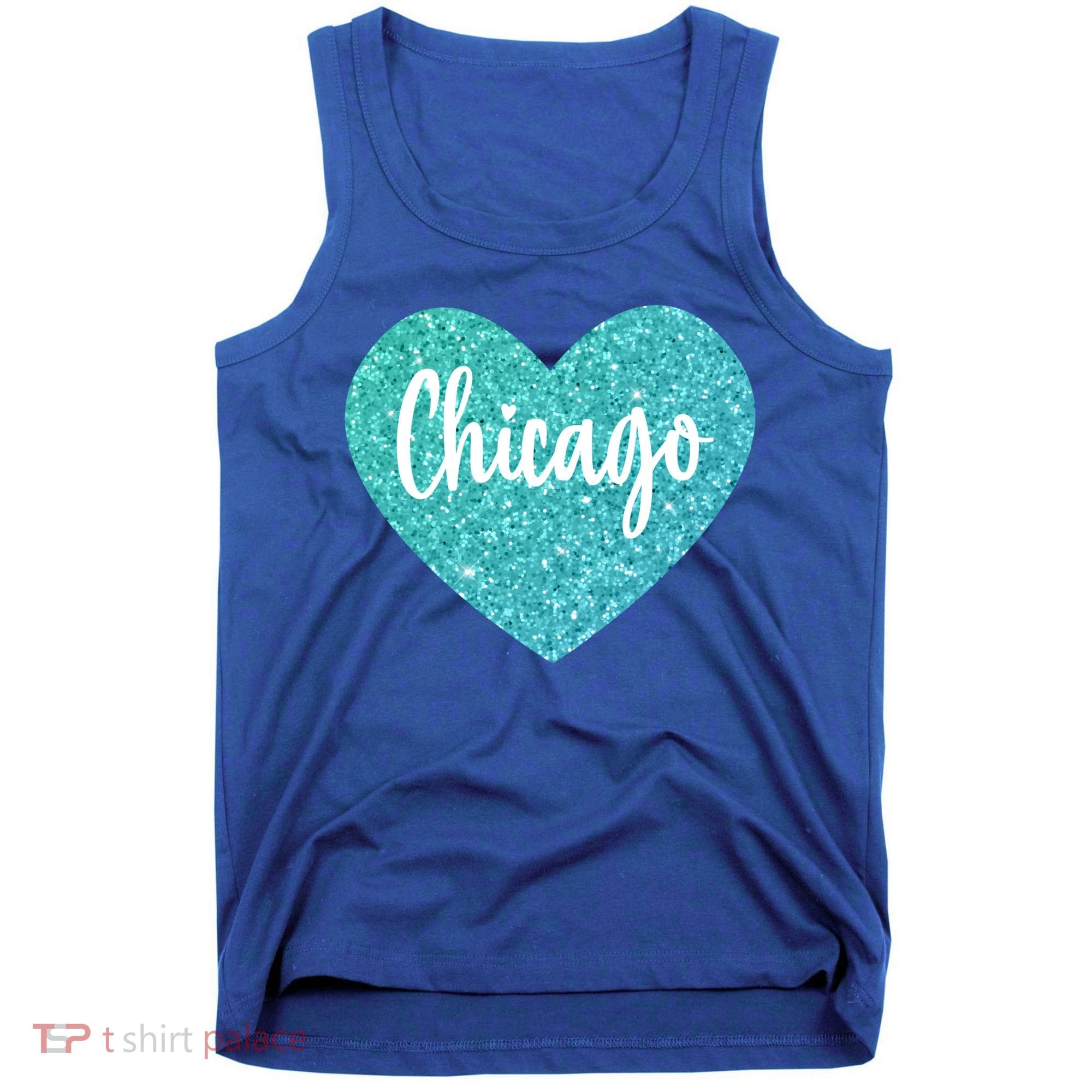 I Love Chicago Usa Heart Meaningful Gift Tank Top