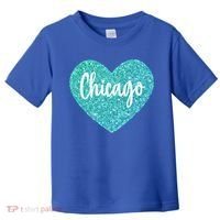 I Love Chicago Usa Heart Meaningful Gift Toddler T-Shirt thumb 0