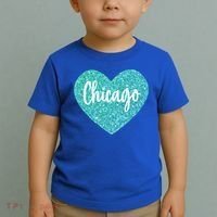I Love Chicago Usa Heart Meaningful Gift Toddler T-Shirt thumb 2