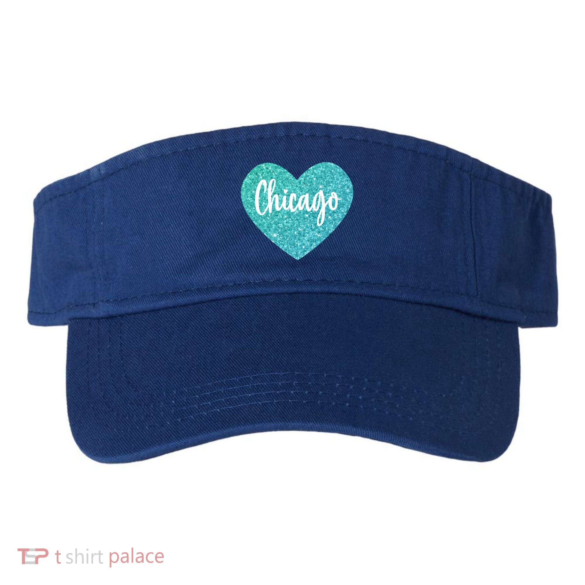 I Love Chicago Usa Heart Meaningful Gift Visor
