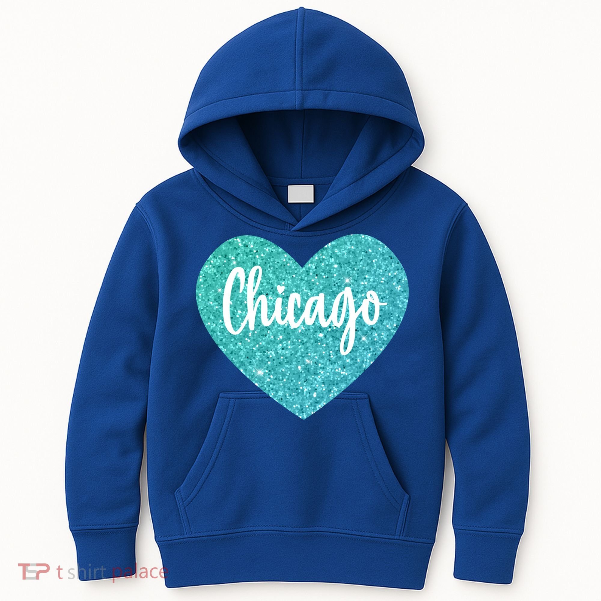 I Love Chicago Usa Heart Meaningful Gift Kids Hoodie