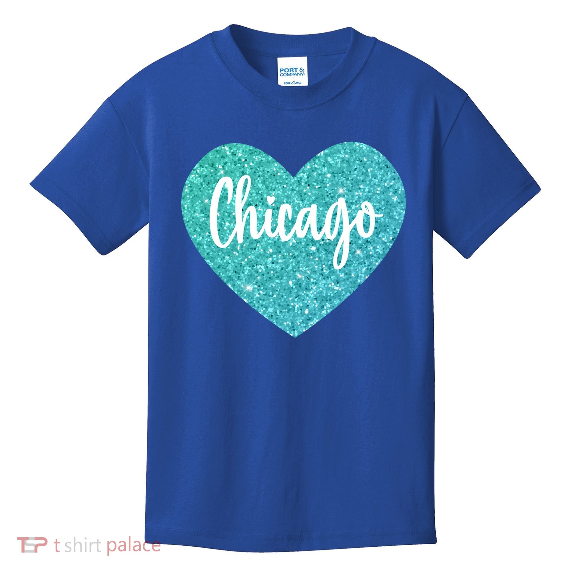 I Love Chicago Usa Heart Meaningful Gift Kids T-Shirt