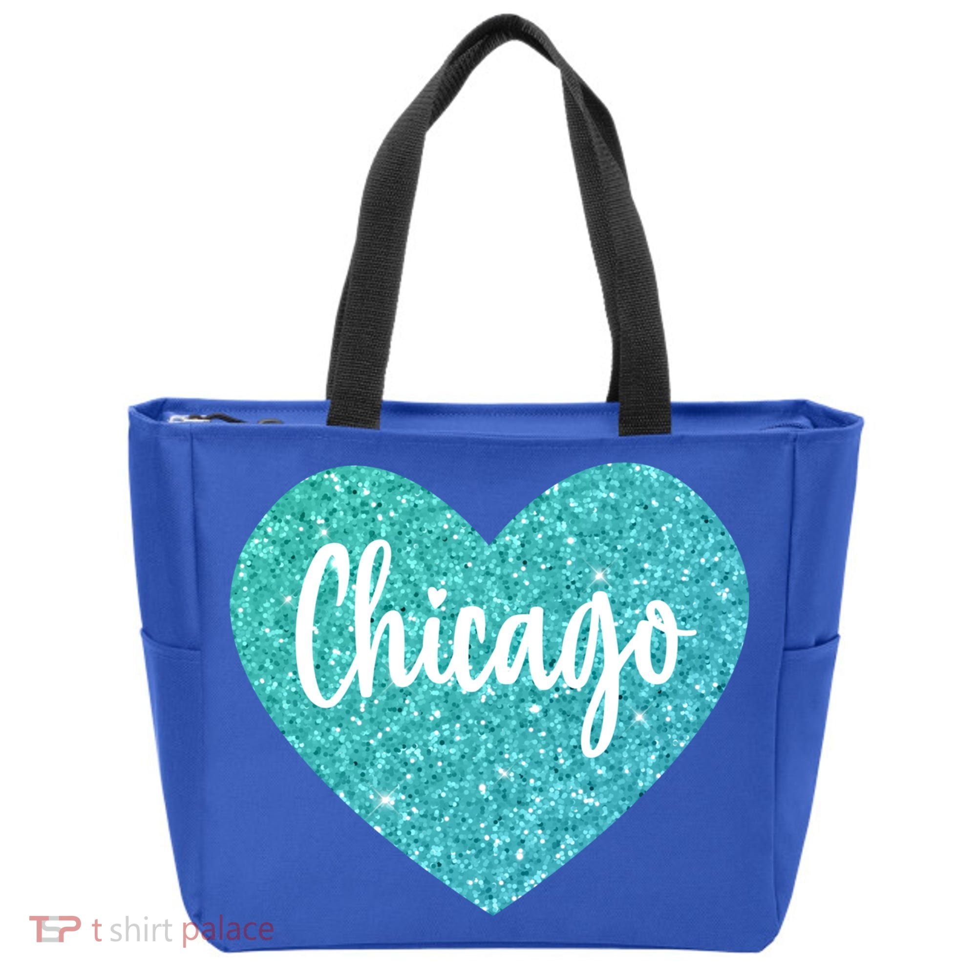 I Love Chicago Usa Heart Meaningful Gift Tote Bag