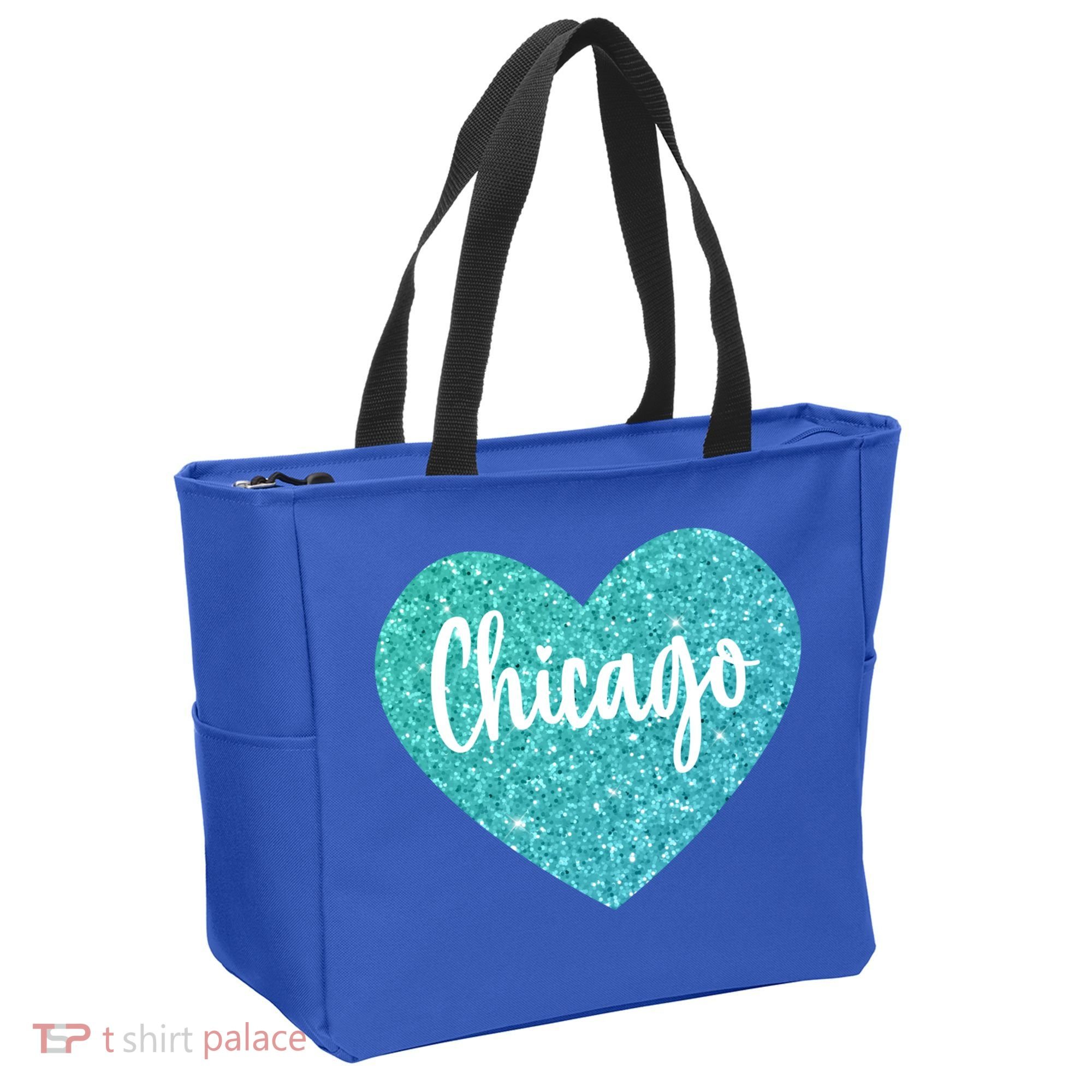 I Love Chicago Usa Heart Meaningful Gift Tote Bag