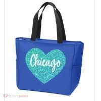 I Love Chicago Usa Heart Meaningful Gift Tote Bag thumb 3