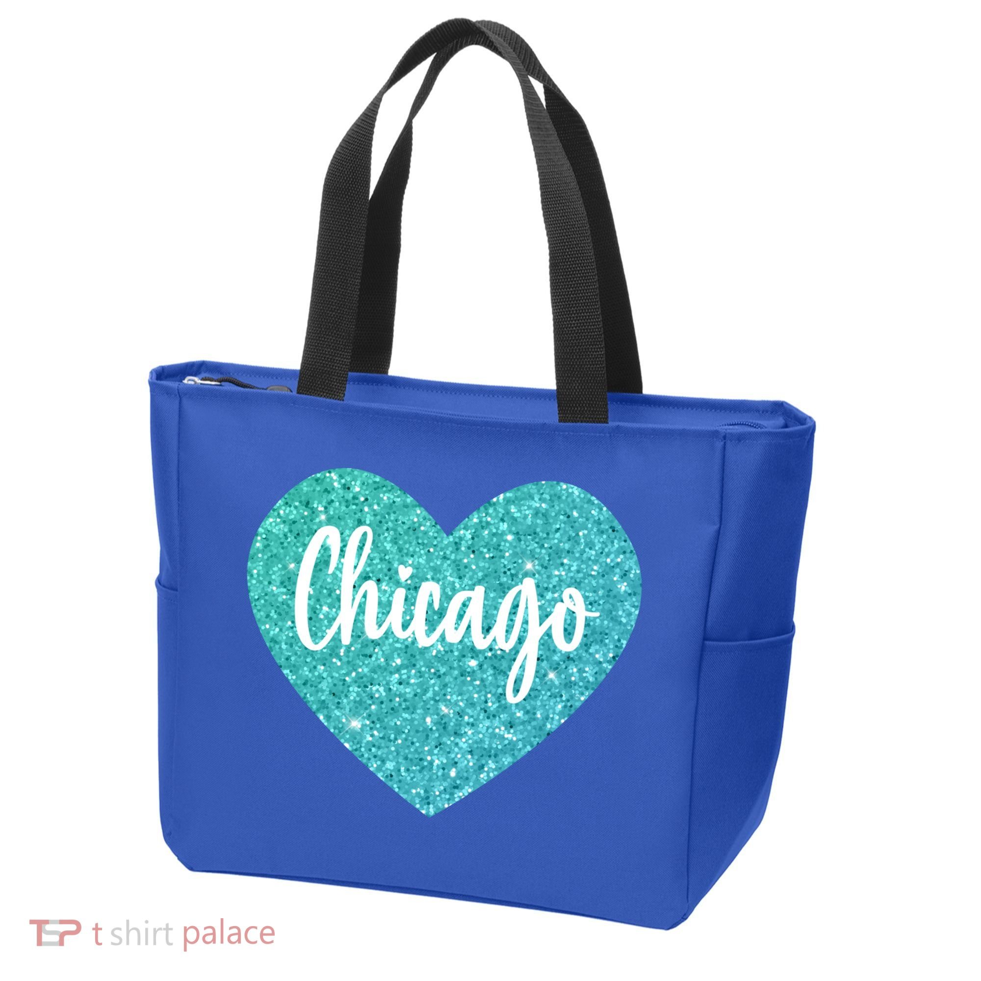 I Love Chicago Usa Heart Meaningful Gift Tote Bag