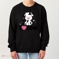 I Love Cows Heart Women's Sweatshirt thumb 0
