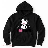 I Love Cows Heart Hoodie thumb 0