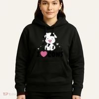I Love Cows Heart Hoodie thumb 5