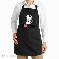 I Love Cows Heart Apron thumb 2