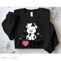 I Love Cows Heart Sweatshirt thumb 2