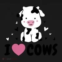 I Love Cows Heart Bucket Hat thumb 4