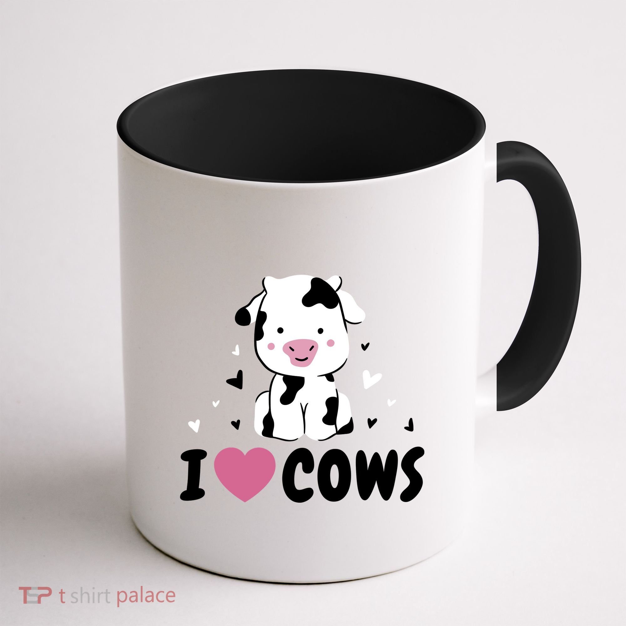 I Love Cows Heart Coffee Mug