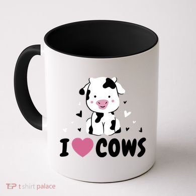 I Love Cows Heart Coffee Mug