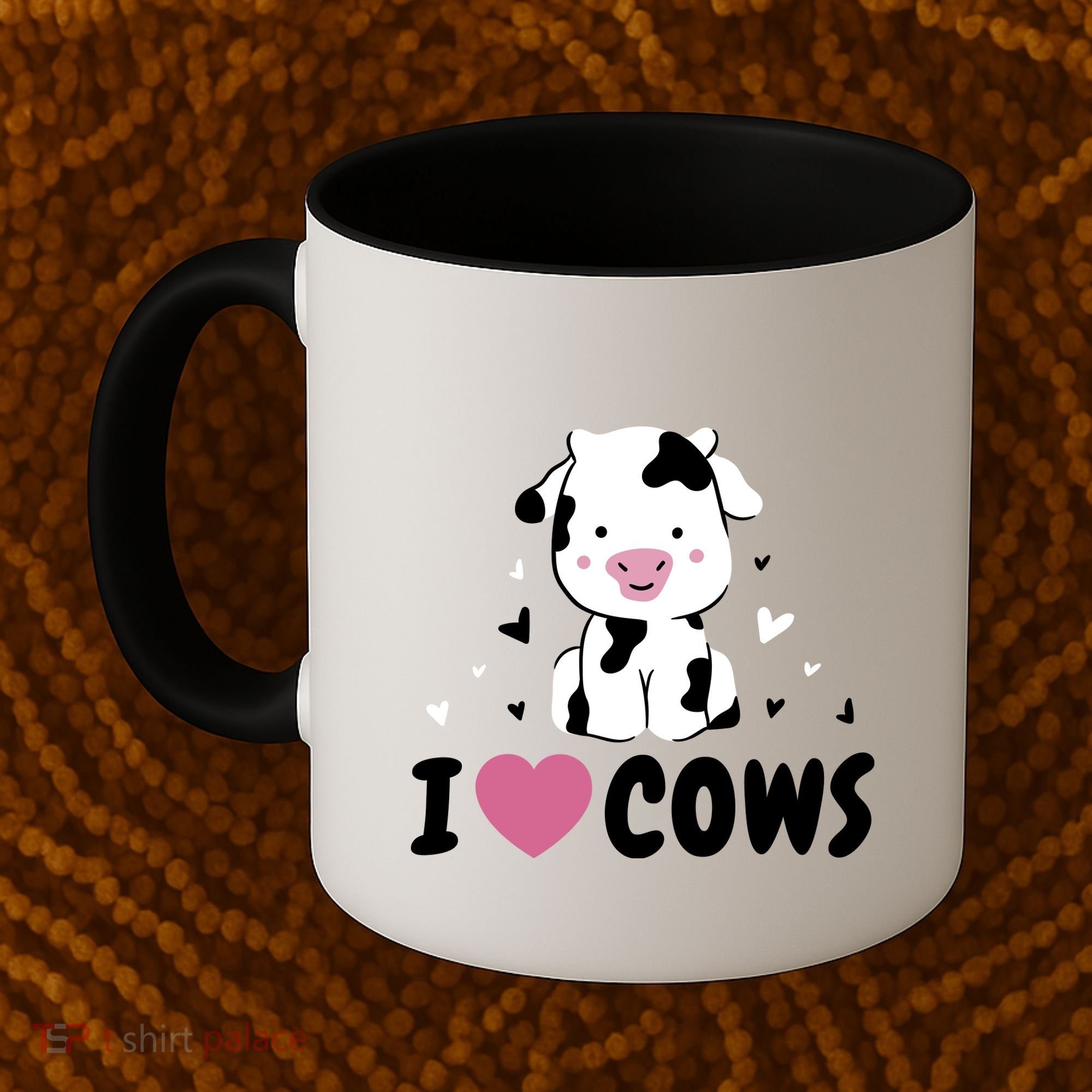 I Love Cows Heart Coffee Mug