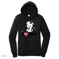 I Love Cows Heart Women's Hoodie thumb 0