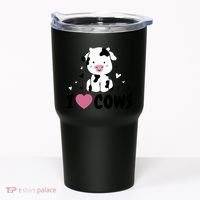I Love Cows Heart Tumbler thumb 0