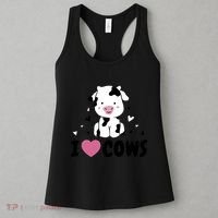 I Love Cows Heart Women's Tank Top thumb 3