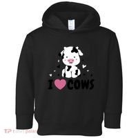 I Love Cows Heart Toddler Hoodie thumb 0