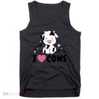 I Love Cows Heart Tank Top thumb 0