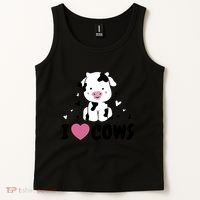 I Love Cows Heart Tank Top thumb 2