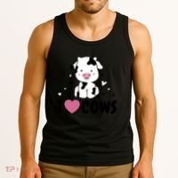 I Love Cows Heart Tank Top thumb 3