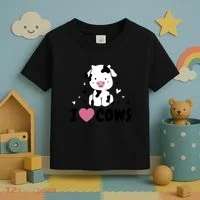 I Love Cows Heart Toddler T-Shirt thumb 3