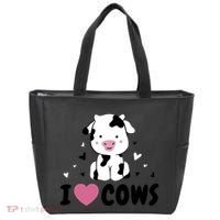 I Love Cows Heart Tote Bag thumb 0