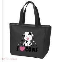 I Love Cows Heart Tote Bag thumb 3