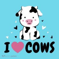 I Love Cows Heart Kids T-Shirt thumb 4