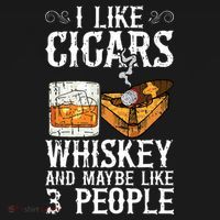 I Like Cigars Whiskey And Maybe 3 People Cigar Lounge Women's Hoodie thumb 2