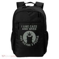I Like Cats And Weed And Maybe 3 People 420 Day cannabis Backpack thumb 0
