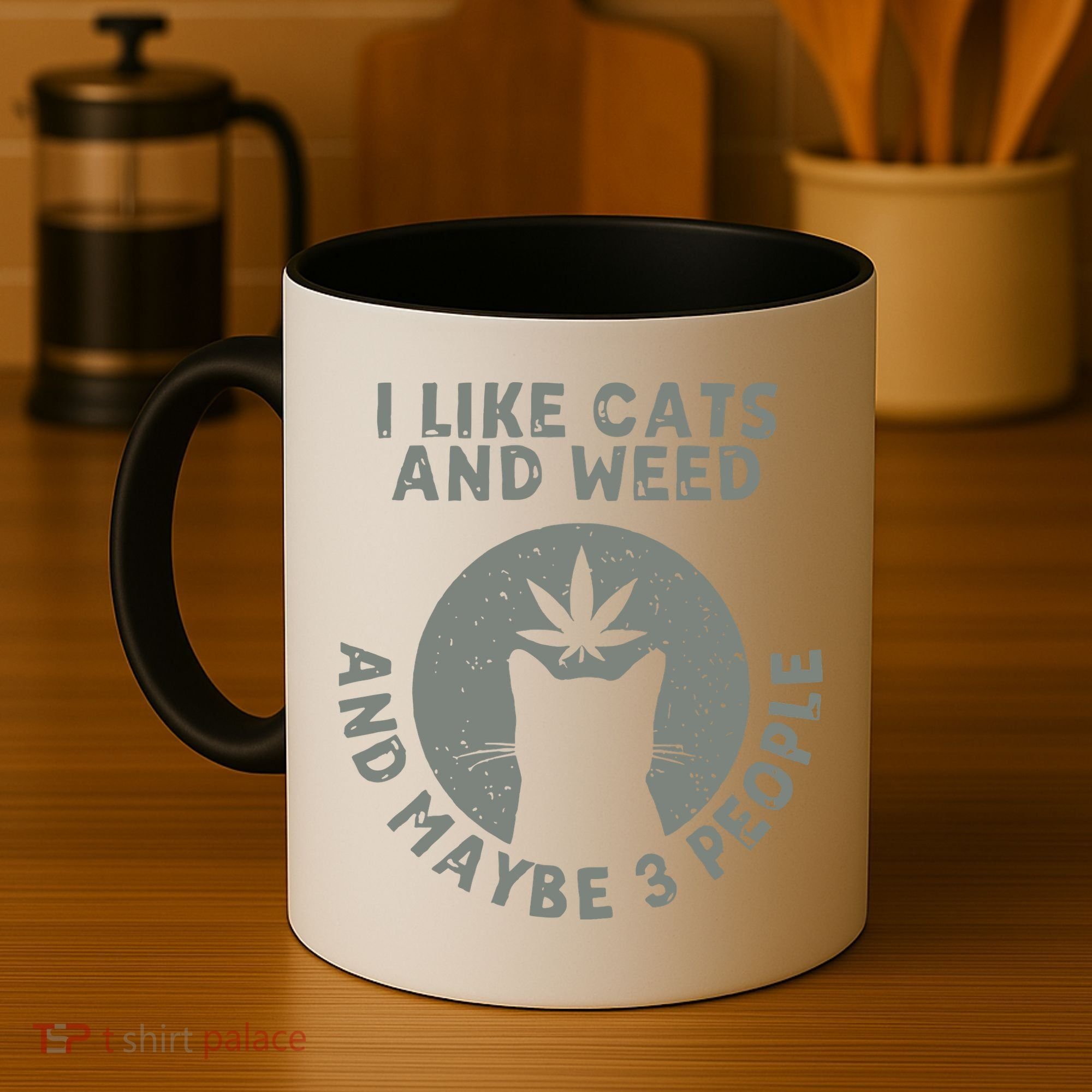 I Like Cats And Weed And Maybe 3 People 420 Day cannabis Coffee Mug