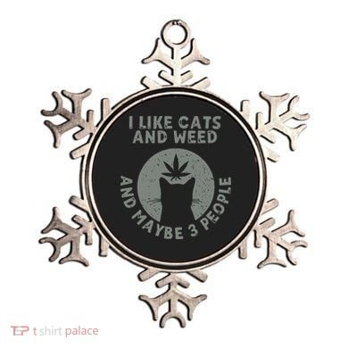I Like Cats And Weed And Maybe 3 People 420 Day cannabis Ornament