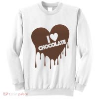 I Love Chocolate Candy Heart Lover Sweatshirt thumb 0