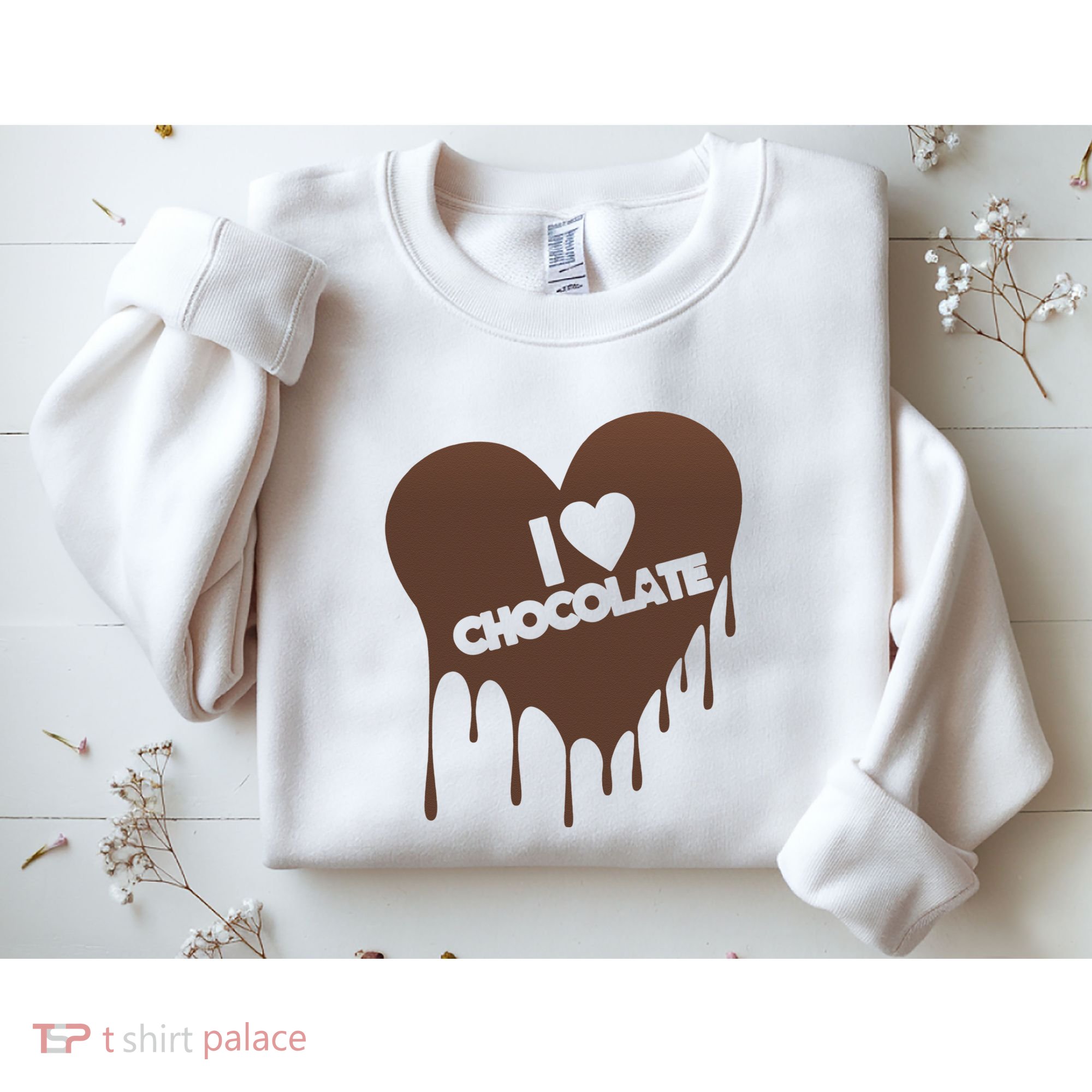 I Love Chocolate Candy Heart Lover Sweatshirt