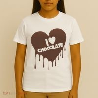 I Love Chocolate Candy Heart Lover T-Shirt thumb 4