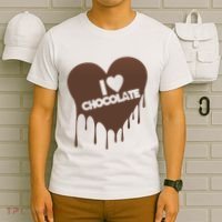 I Love Chocolate Candy Heart Lover T-Shirt thumb 6